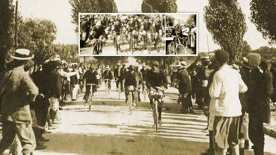 Tour de France pertama pada tahun 1903. Copyright: © velopeloton.com
